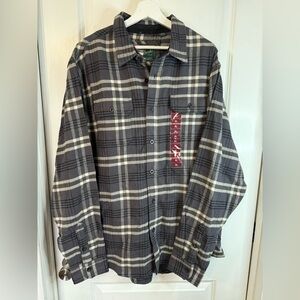 NWT Woolrich Men’s Major Plaid Brawny Flannel Shirt - Size XL